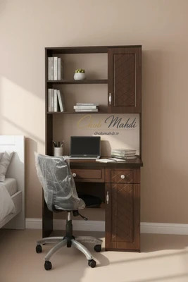 میز تحریر کتابخانه دار عرض 90
