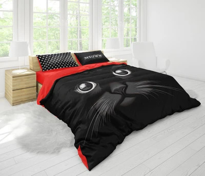 ست روتختی سه بعدی گوزل یک نفره طرح گربه MEOWW