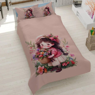 ست روتختی دخترانه سه بعدی گوزل یک نفره کد 621