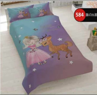 ست روتختی دخترانه سه بعدی گوزل یک نفره کد 584