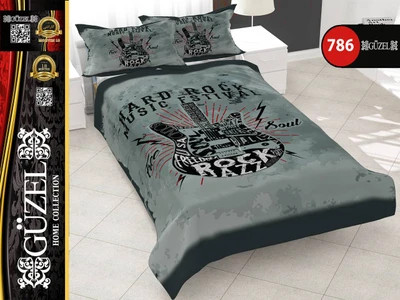 ست روتختی گیتار سه بعدی گوزل یک نفره کد 786