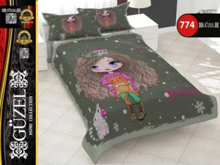 ست روتختی دخترانه سه بعدی گوزل یک نفره کد 774