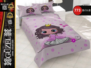 ست روتختی دخترانه سه بعدی گوزل یک نفره کد 773