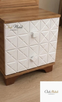 پاتختی آینه قدی باکس دار طبقه بندی داخلی برای لوازم آرایشی در رنگبندی متنوع